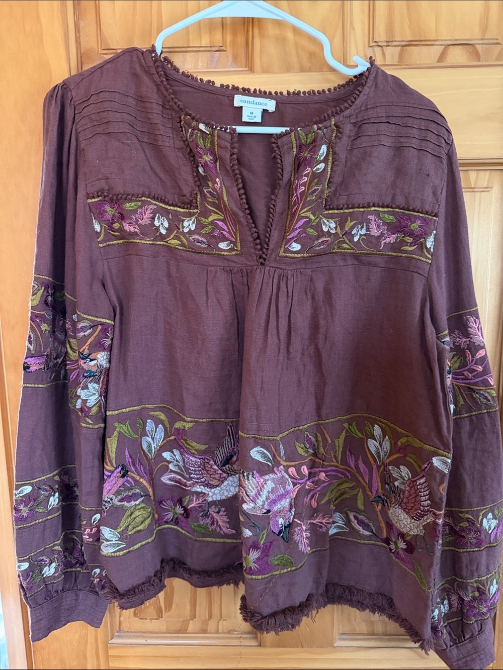 Sundance Embroidered Peasant Tunic